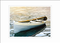 Rowboat in Silver Water